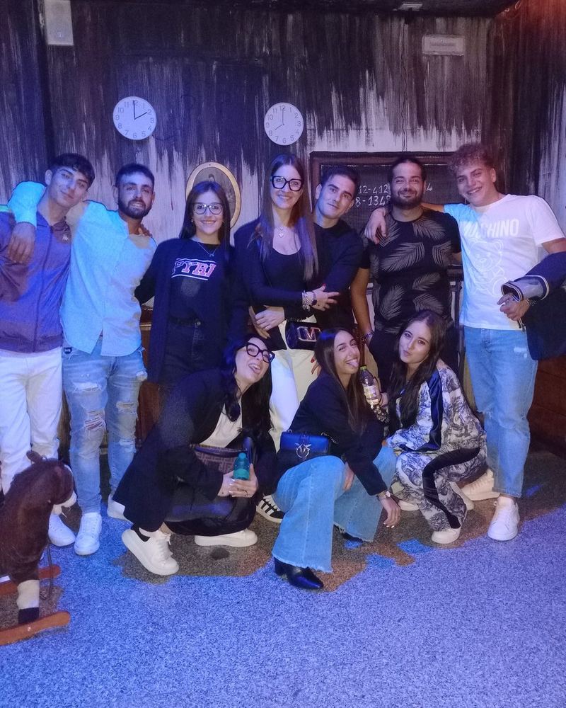 Un gruppo dopo la partita